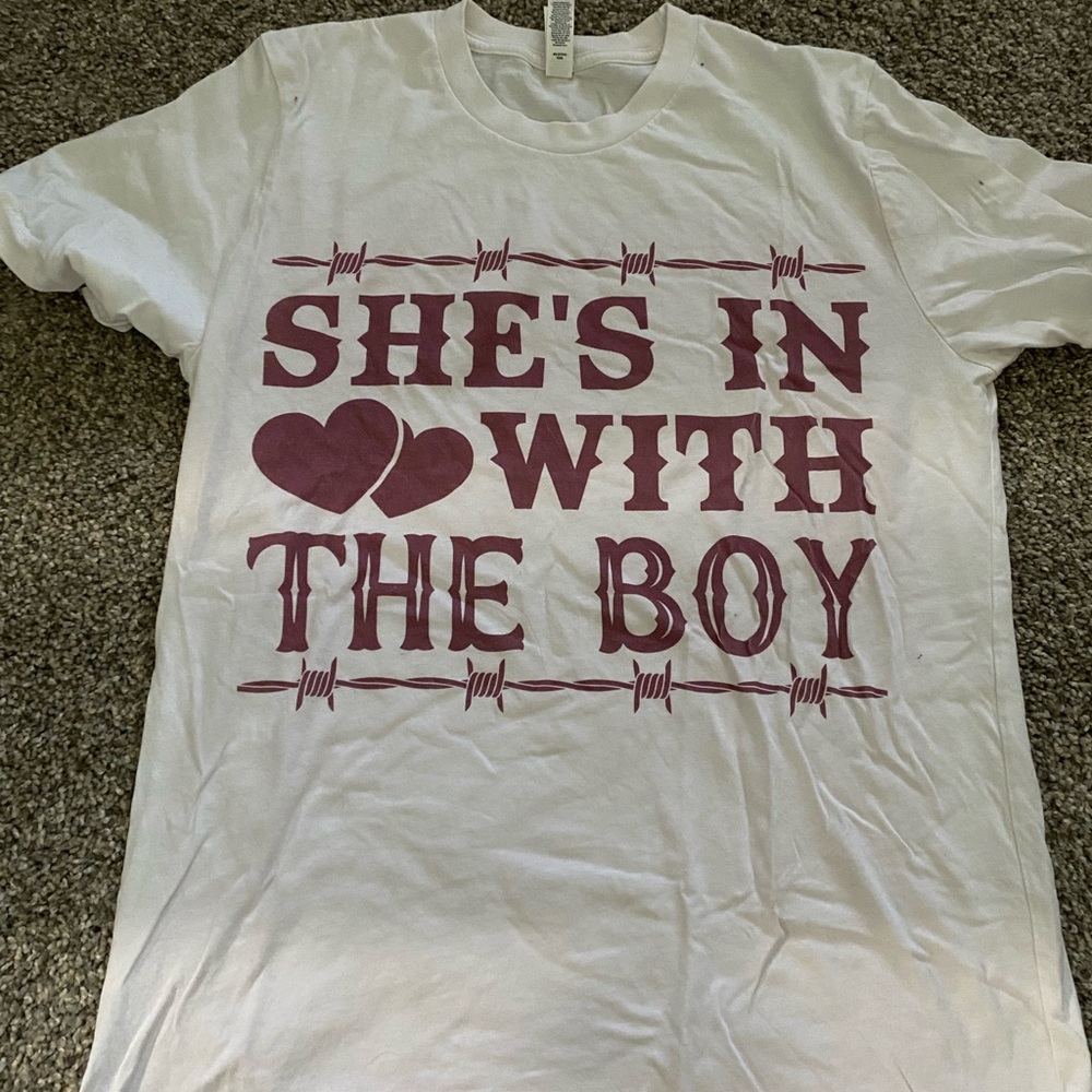 She’s in love with the boy shirt